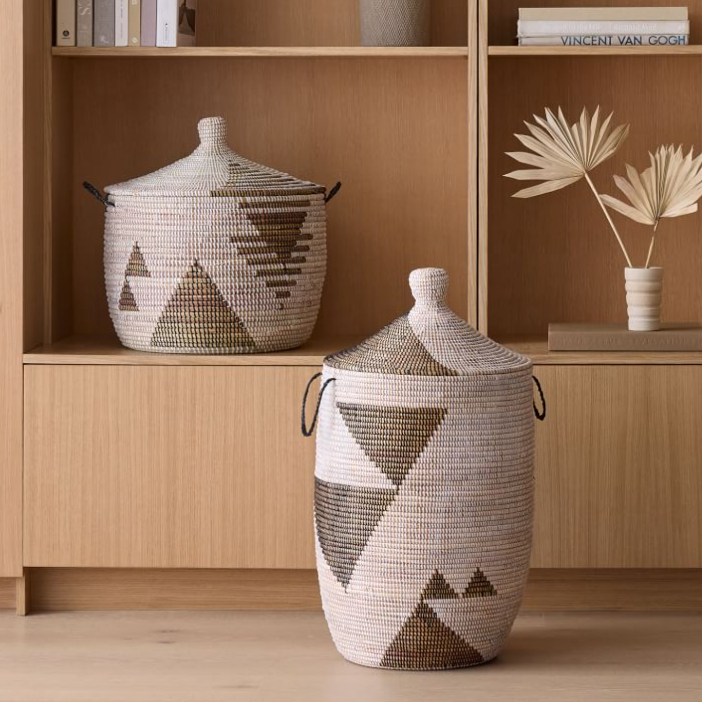 Storage Basket Graphic Print - Black and White